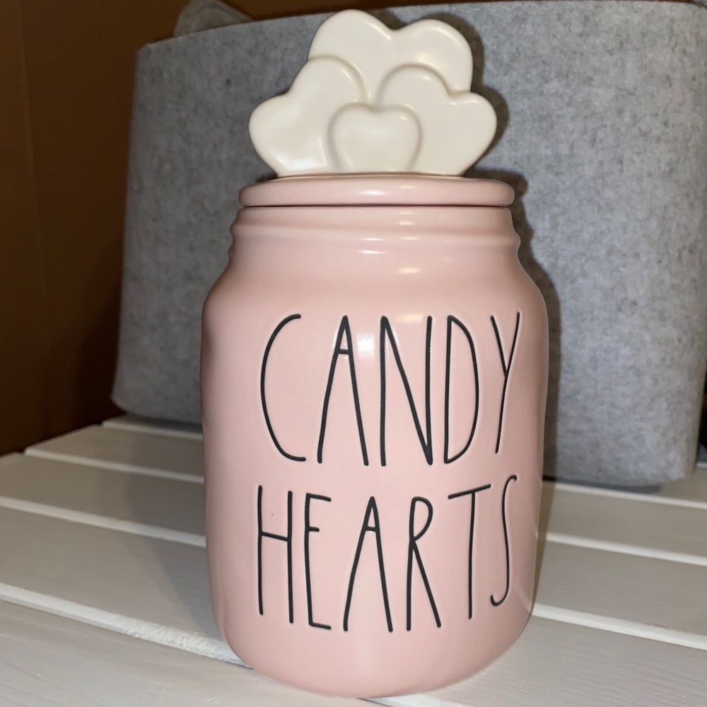 Rae Dunn Candy Hearts Canister